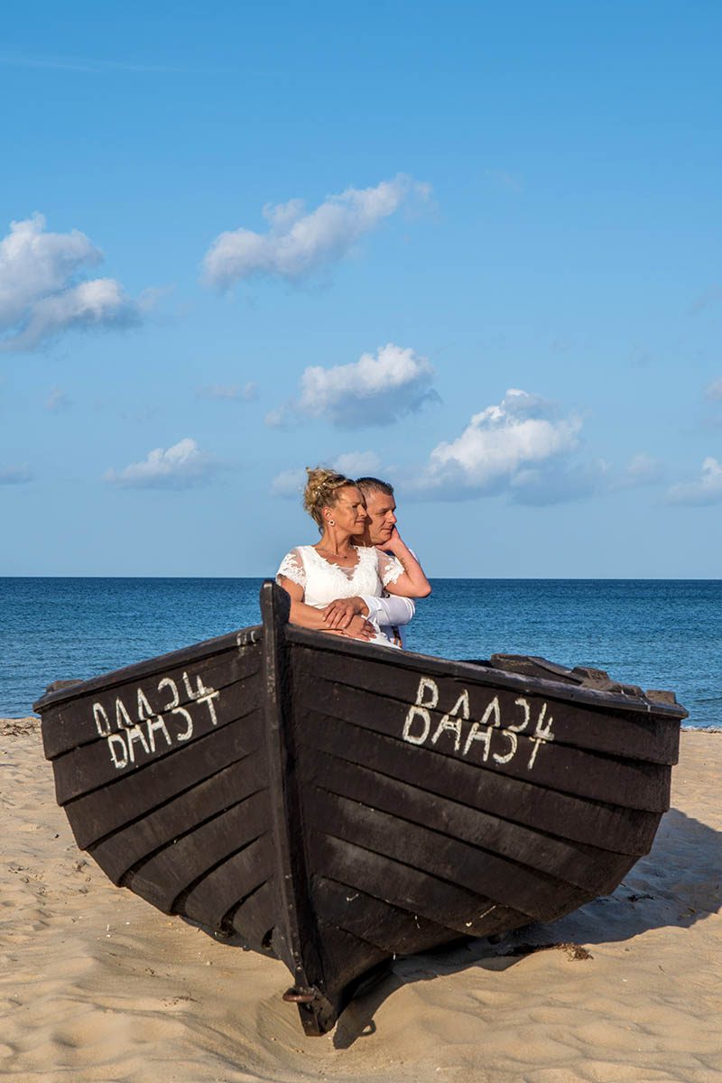 Hochzeitsfotografie am Strand in Baabe auf der Insel Rügen